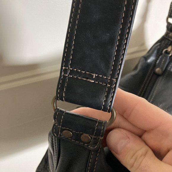 Vintage Fossil - Black Smooth Leather Large Purse - Picture 5 of 16